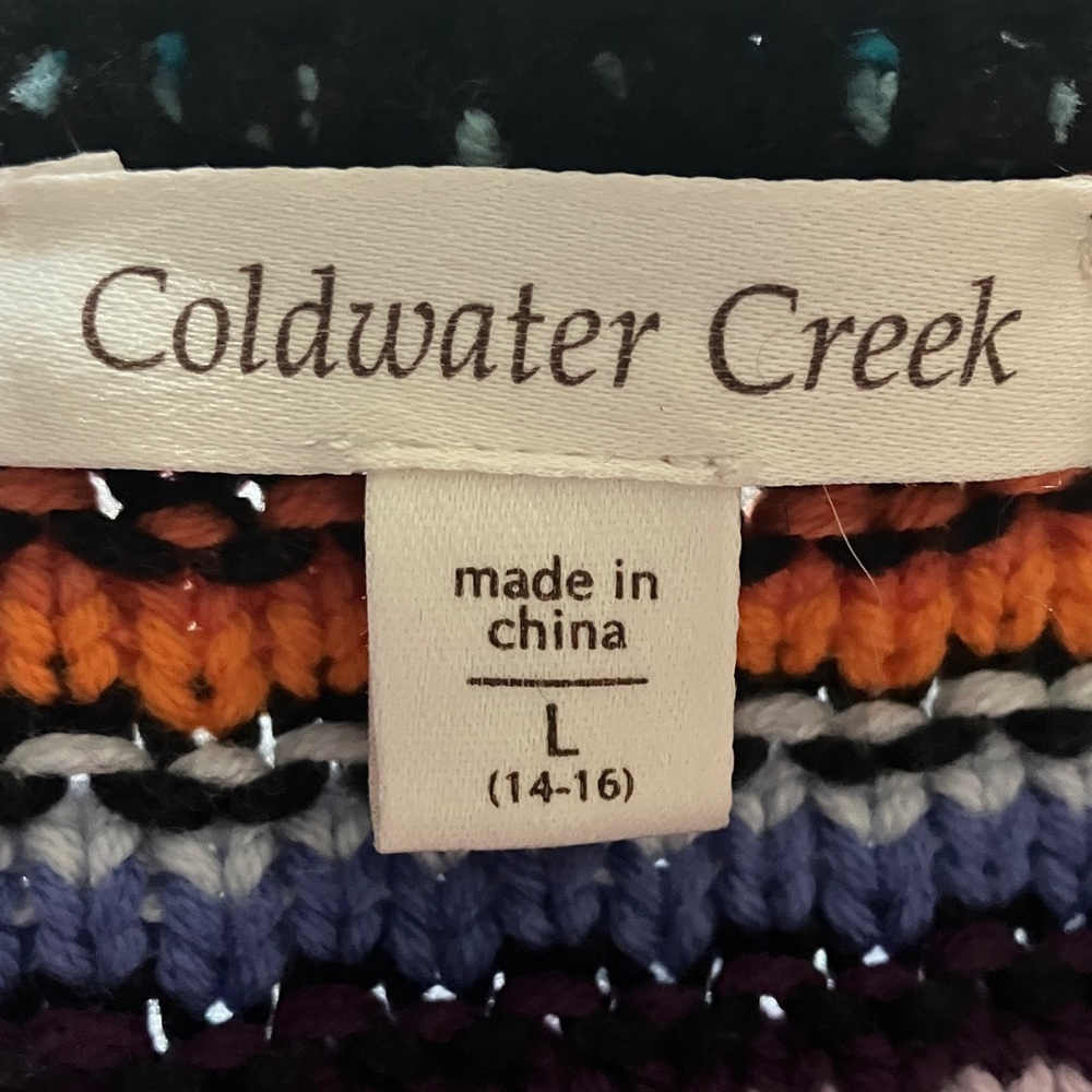 Coldwater Creek Colorful Knit Sweater - Picture 2 of 5